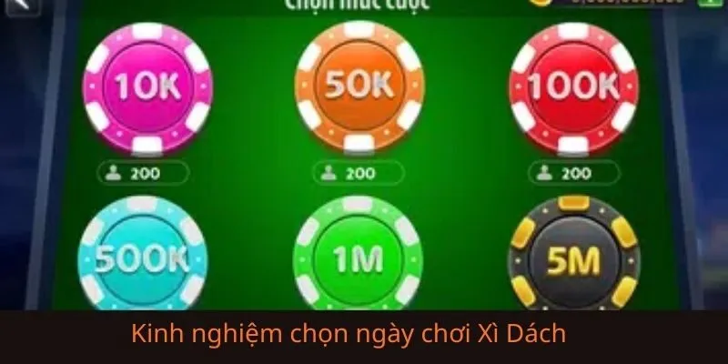 Kinh nghiệm thực tế từ người chơi khi chọn ngày chơi Xì Dách