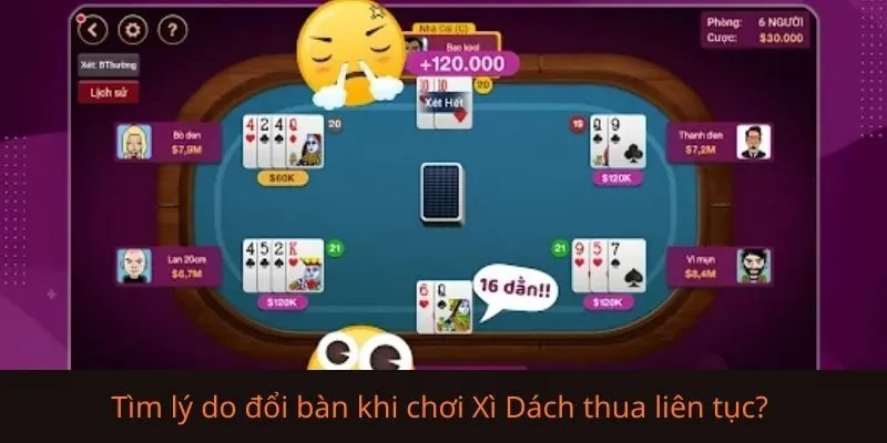Vì sao nhiều người tìm kiếm “có nên đổi bàn khi chơi Xì Dách thua liên tục”?