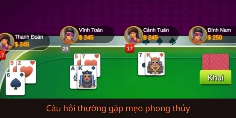 Mẹo phong thủy giúp chơi Xì Dách ít thua từ cao thủ