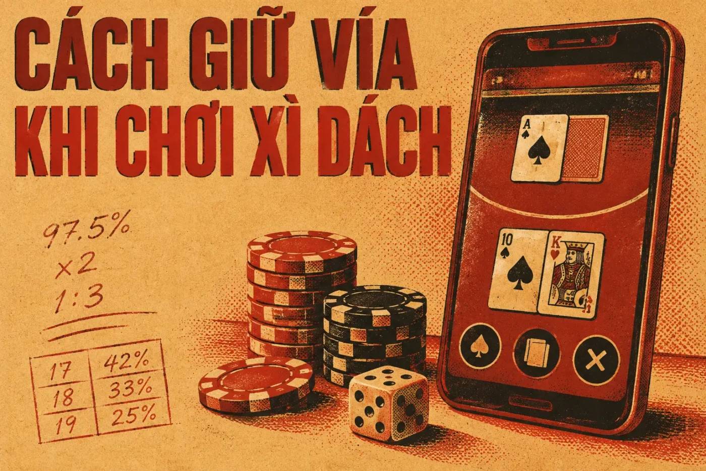 Cách giữ vía khi chơi xì dách thua liên tục