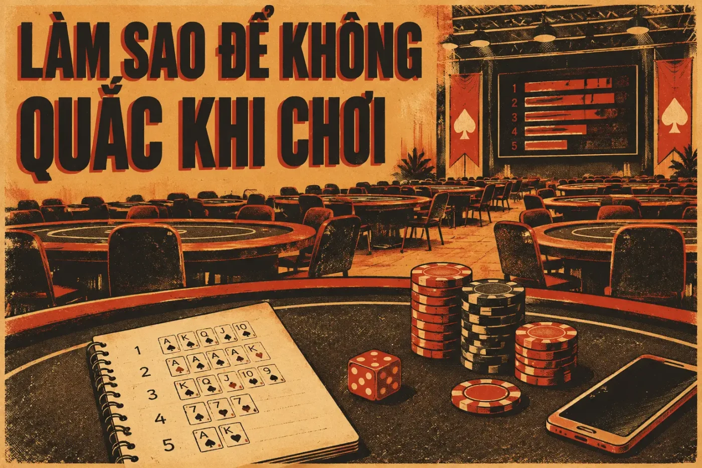 Làm sao để không quắc khi chơi xì dách